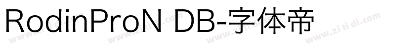 RodinProN DB字体转换